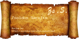 Zsoldos Sarolta névjegykártya
