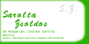 sarolta zsoldos business card